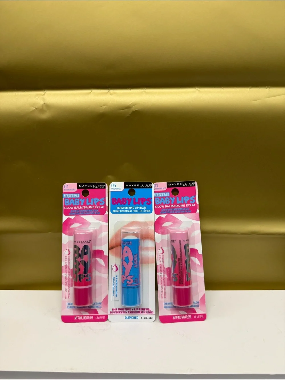 Maybelline baby lips lip balm x 3